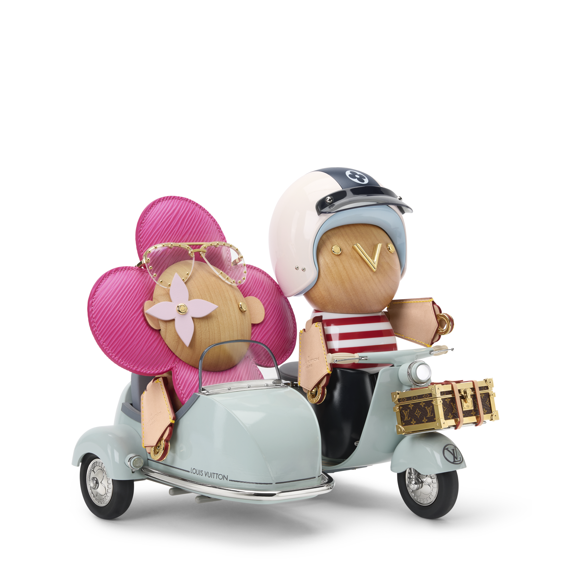 Side Car Vivienne & Gaston Epi Leather - Trunks, Travel and Home